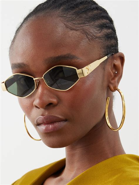 celine sunglasses rose gold|celine gold and black sunglasses.